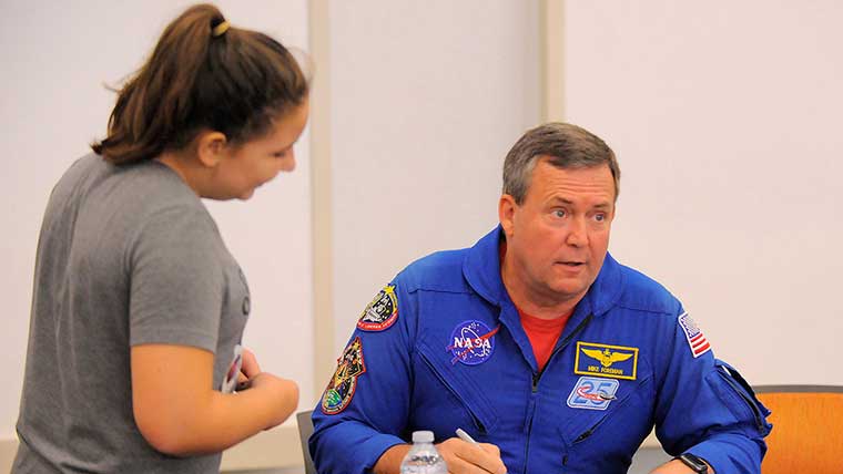 Astronaut, Captain Mike Foreman