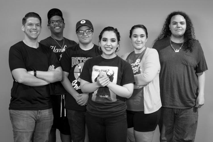 The MAT TV Crew! Image Courtesy of MAT TV's lovely Facebook account. You can find them there at @AWCMatTV! Black and White image of MAT TV crew