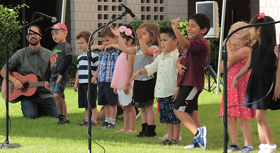 Kids having fun at Sustainability Fair